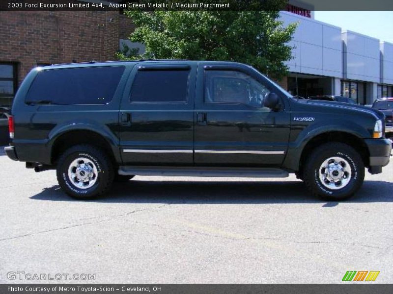 Aspen Green Metallic / Medium Parchment 2003 Ford Excursion Limited 4x4