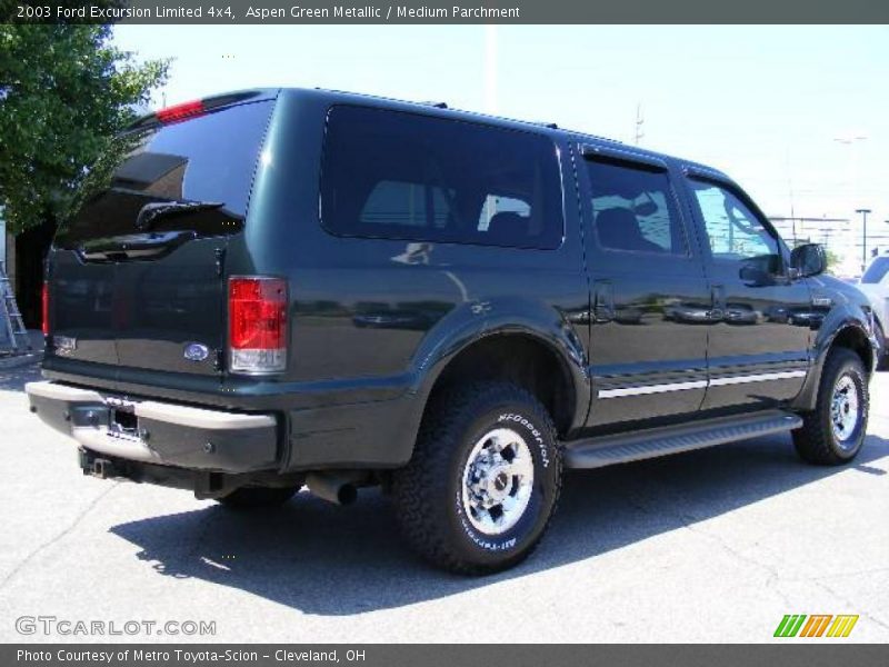 Aspen Green Metallic / Medium Parchment 2003 Ford Excursion Limited 4x4