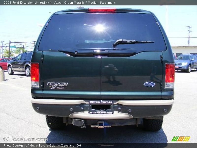 Aspen Green Metallic / Medium Parchment 2003 Ford Excursion Limited 4x4