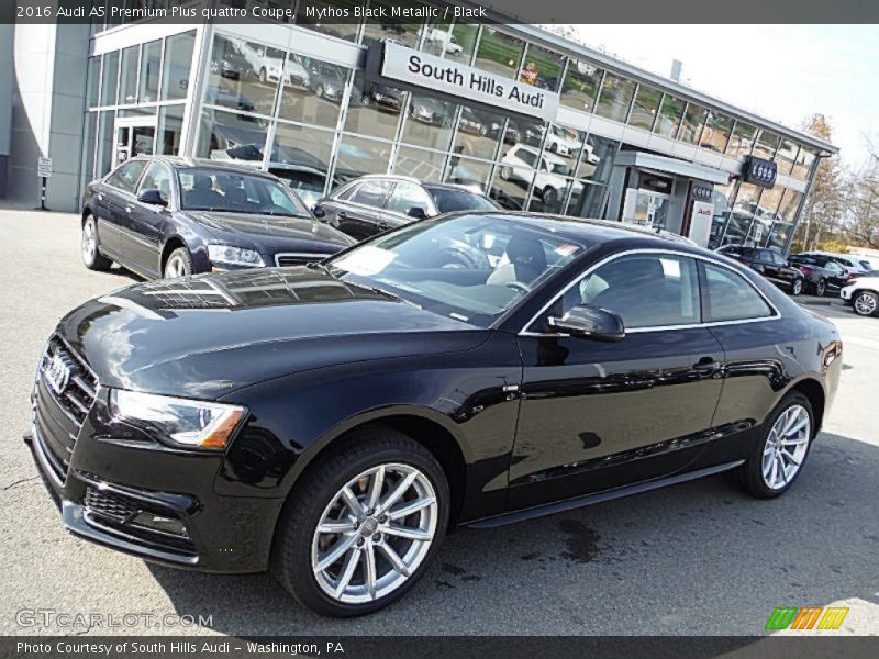 Mythos Black Metallic / Black 2016 Audi A5 Premium Plus quattro Coupe