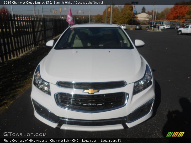 Summit White / Cocoa/Light Neutral 2016 Chevrolet Cruze Limited LTZ