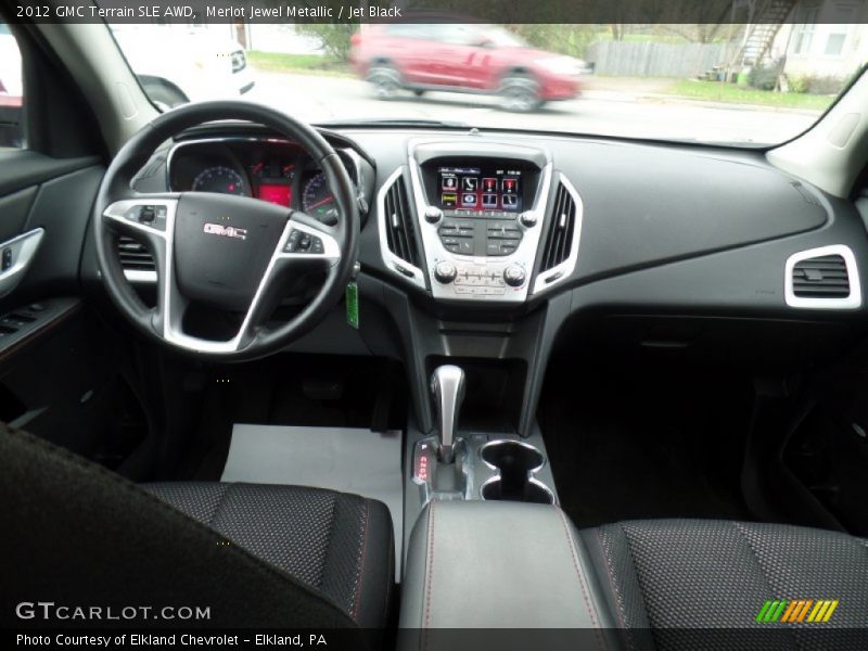 Merlot Jewel Metallic / Jet Black 2012 GMC Terrain SLE AWD