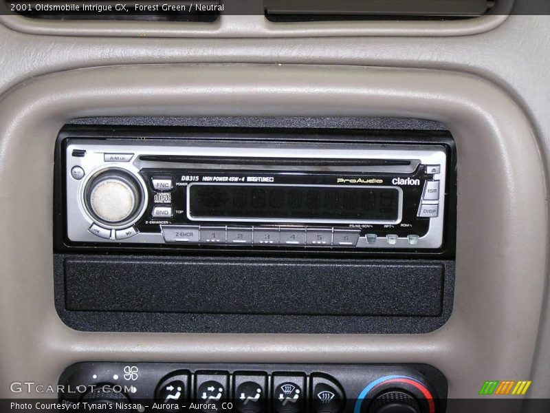 Forest Green / Neutral 2001 Oldsmobile Intrigue GX