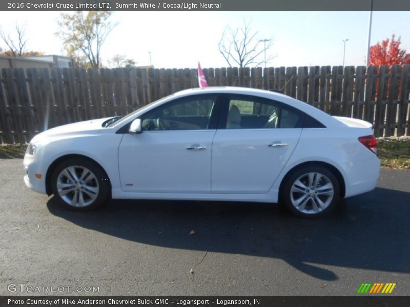 Summit White / Cocoa/Light Neutral 2016 Chevrolet Cruze Limited LTZ