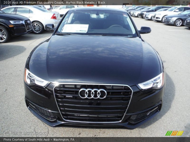 Mythos Black Metallic / Black 2016 Audi A5 Premium Plus quattro Coupe