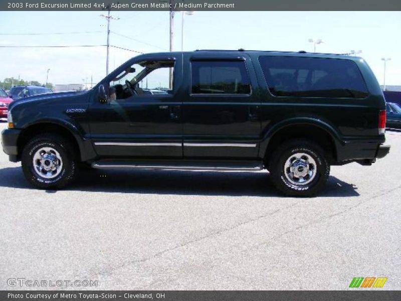 Aspen Green Metallic / Medium Parchment 2003 Ford Excursion Limited 4x4