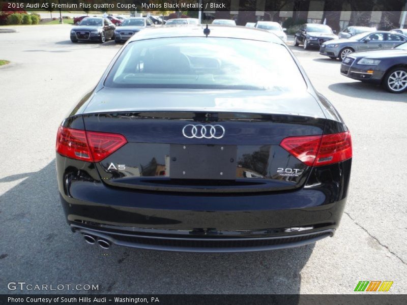 Mythos Black Metallic / Black 2016 Audi A5 Premium Plus quattro Coupe