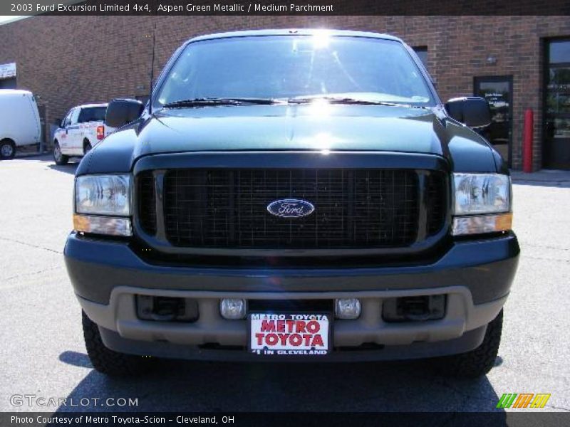 Aspen Green Metallic / Medium Parchment 2003 Ford Excursion Limited 4x4