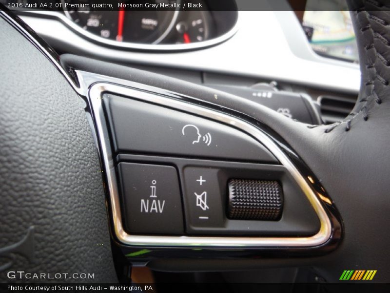 Monsoon Gray Metallic / Black 2016 Audi A4 2.0T Premium quattro