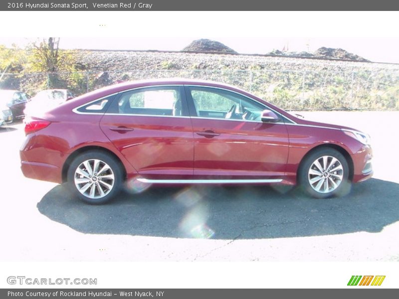 Venetian Red / Gray 2016 Hyundai Sonata Sport