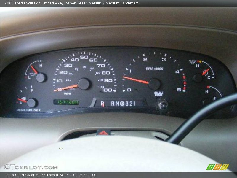 Aspen Green Metallic / Medium Parchment 2003 Ford Excursion Limited 4x4