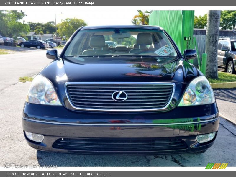 Black Cherry Pearl / Ecru Beige 2001 Lexus LS 430