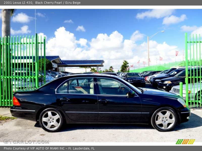 Black Cherry Pearl / Ecru Beige 2001 Lexus LS 430