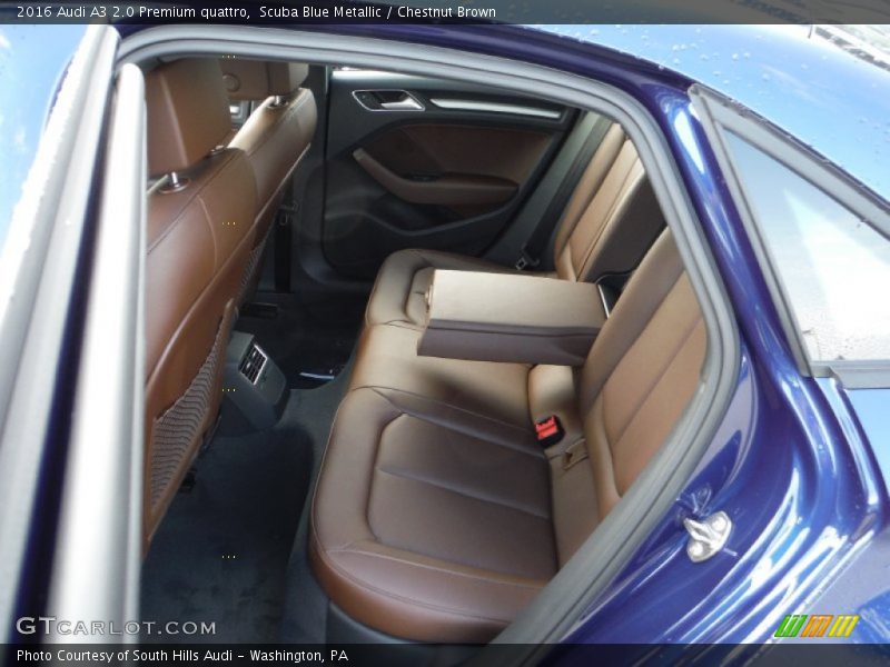 Scuba Blue Metallic / Chestnut Brown 2016 Audi A3 2.0 Premium quattro