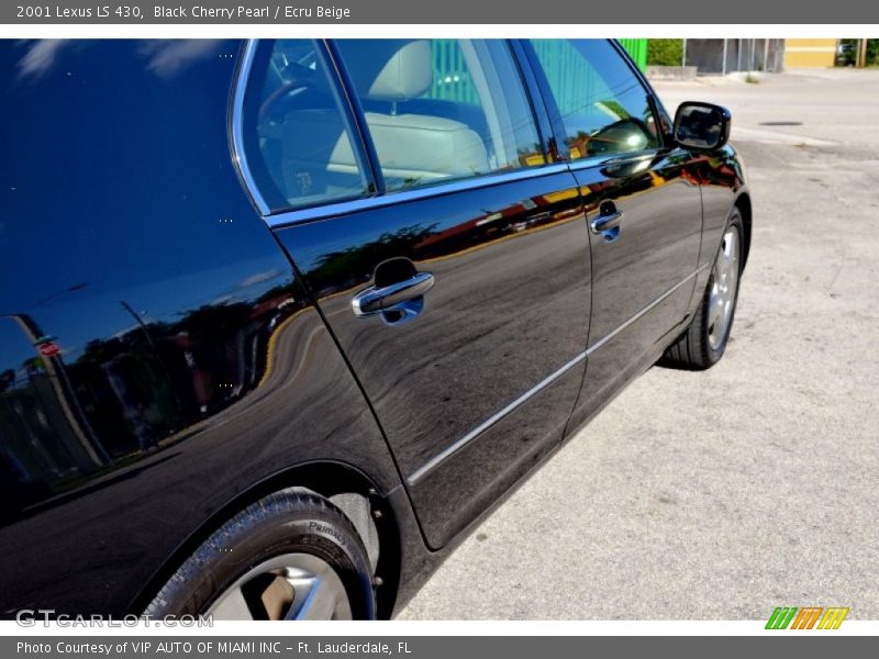 Black Cherry Pearl / Ecru Beige 2001 Lexus LS 430