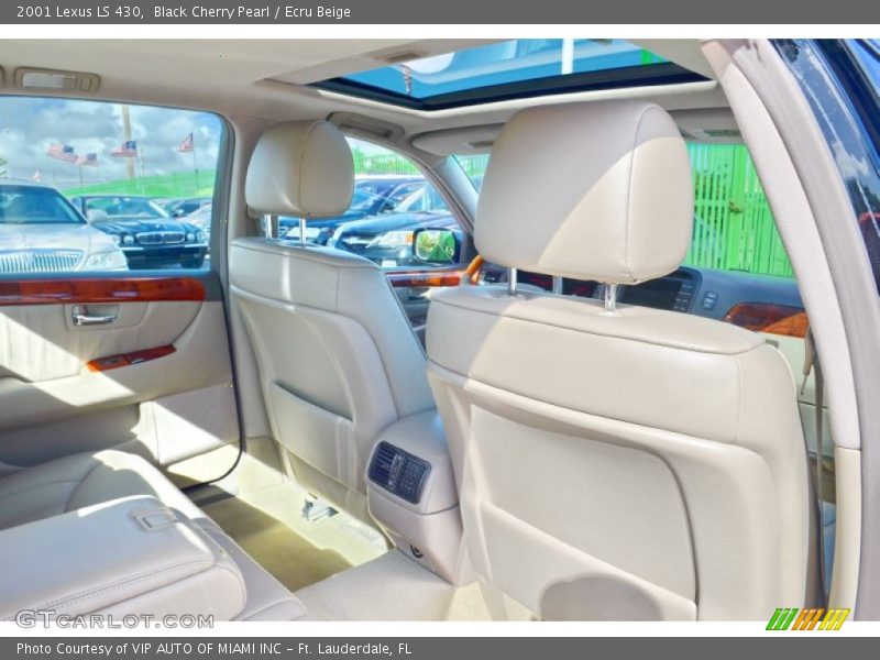 Black Cherry Pearl / Ecru Beige 2001 Lexus LS 430