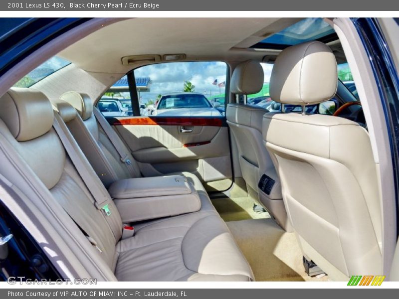 Black Cherry Pearl / Ecru Beige 2001 Lexus LS 430