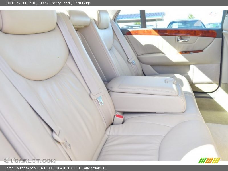 Black Cherry Pearl / Ecru Beige 2001 Lexus LS 430