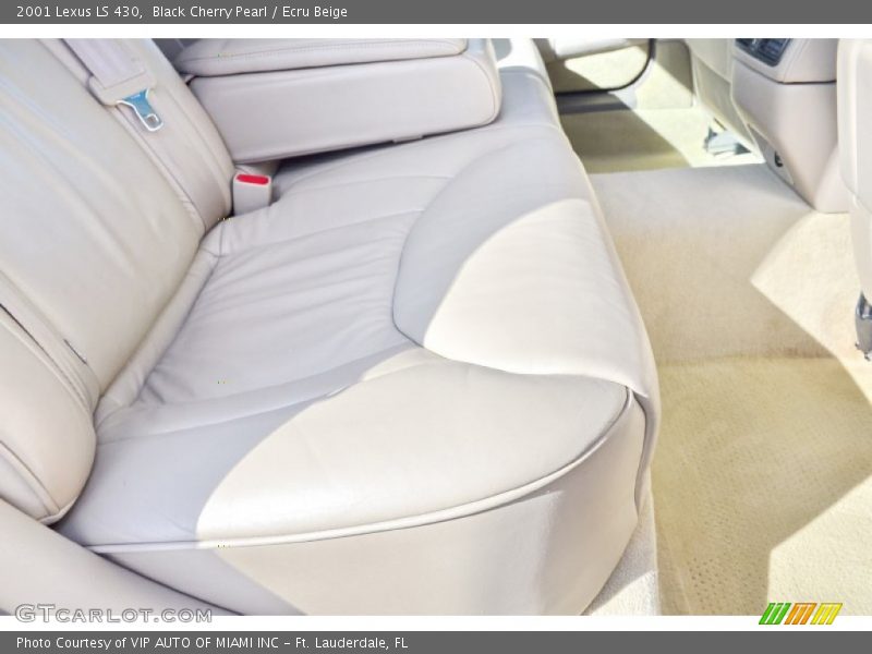 Black Cherry Pearl / Ecru Beige 2001 Lexus LS 430