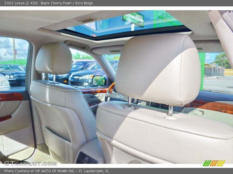 Black Cherry Pearl / Ecru Beige 2001 Lexus LS 430