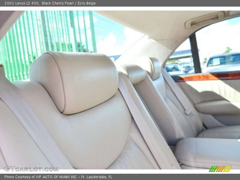 Black Cherry Pearl / Ecru Beige 2001 Lexus LS 430