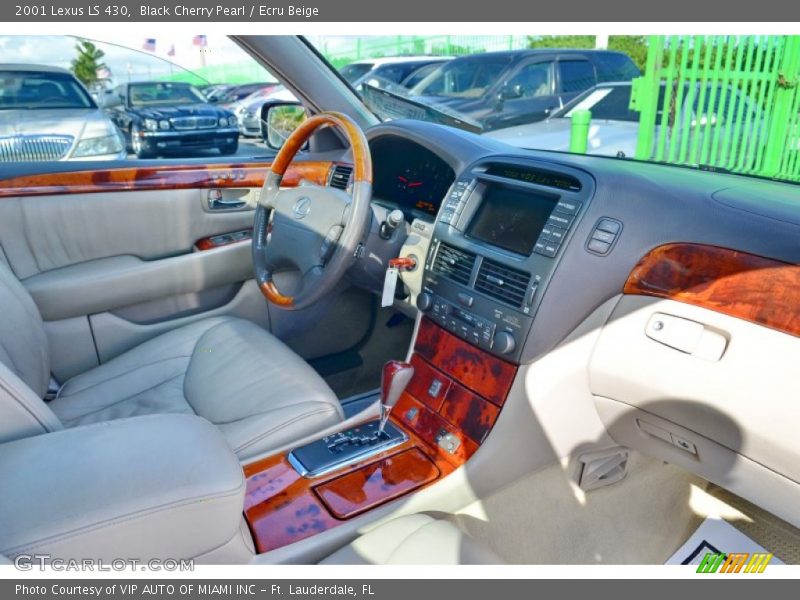 Black Cherry Pearl / Ecru Beige 2001 Lexus LS 430