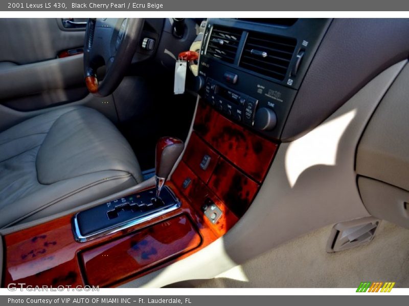 Black Cherry Pearl / Ecru Beige 2001 Lexus LS 430