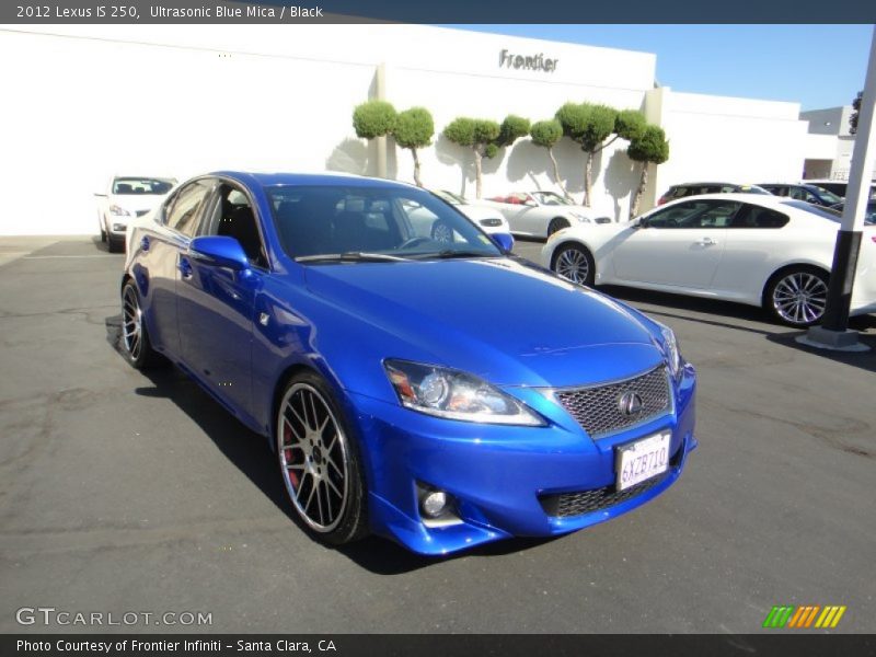 Ultrasonic Blue Mica / Black 2012 Lexus IS 250