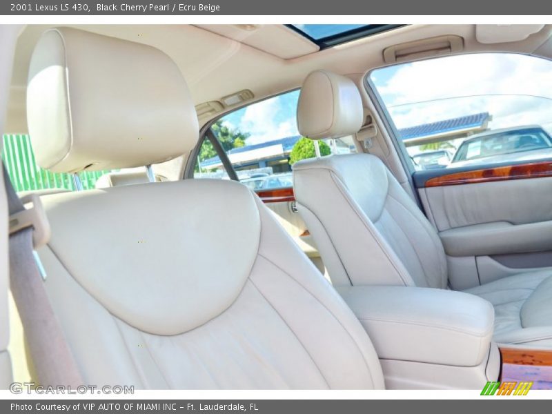 Black Cherry Pearl / Ecru Beige 2001 Lexus LS 430