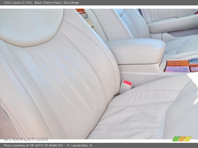 Black Cherry Pearl / Ecru Beige 2001 Lexus LS 430