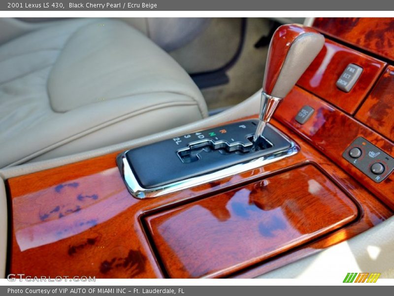 Black Cherry Pearl / Ecru Beige 2001 Lexus LS 430