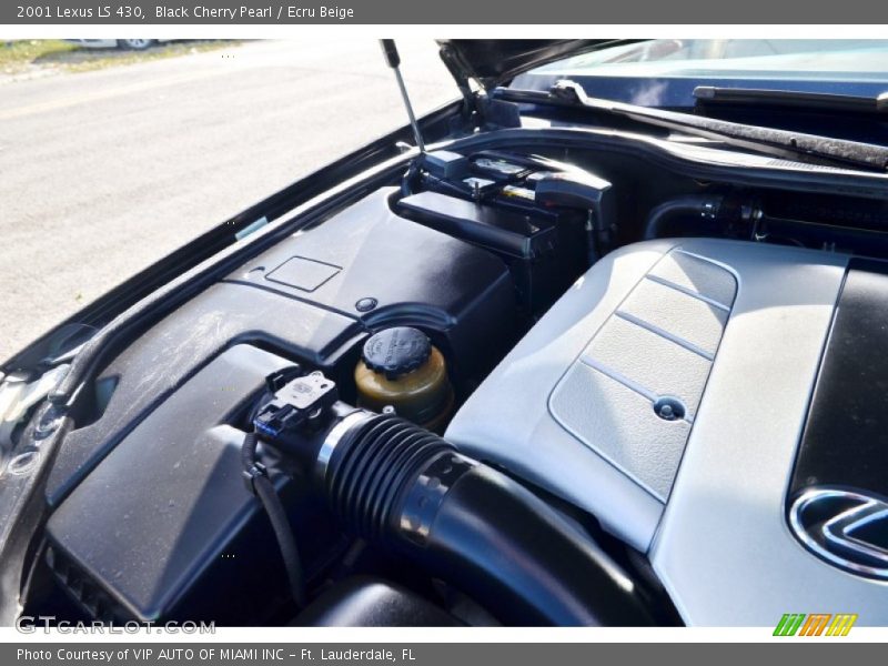 Black Cherry Pearl / Ecru Beige 2001 Lexus LS 430