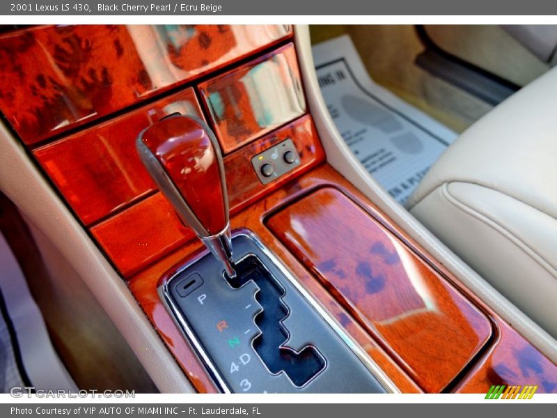 Black Cherry Pearl / Ecru Beige 2001 Lexus LS 430