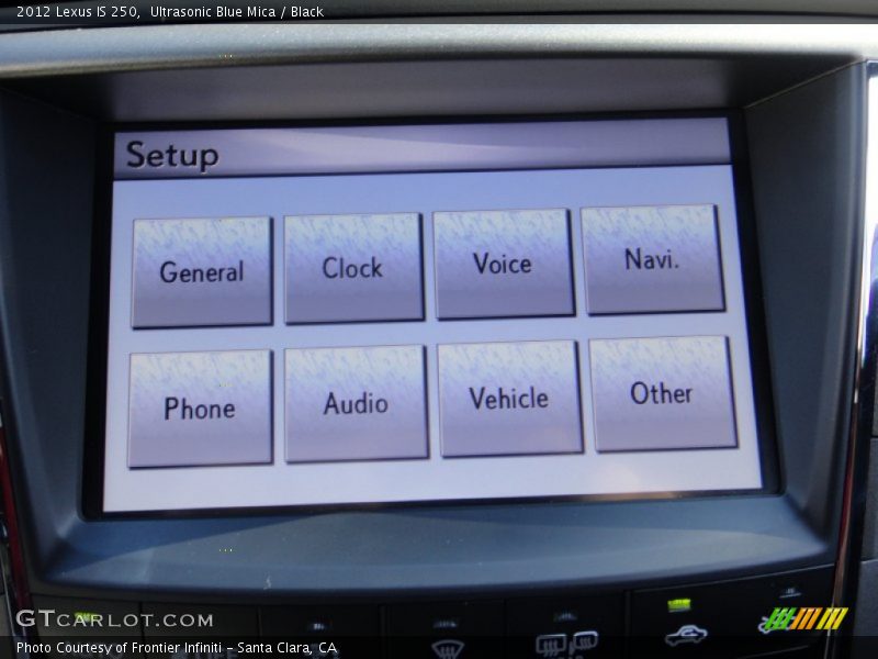 Ultrasonic Blue Mica / Black 2012 Lexus IS 250