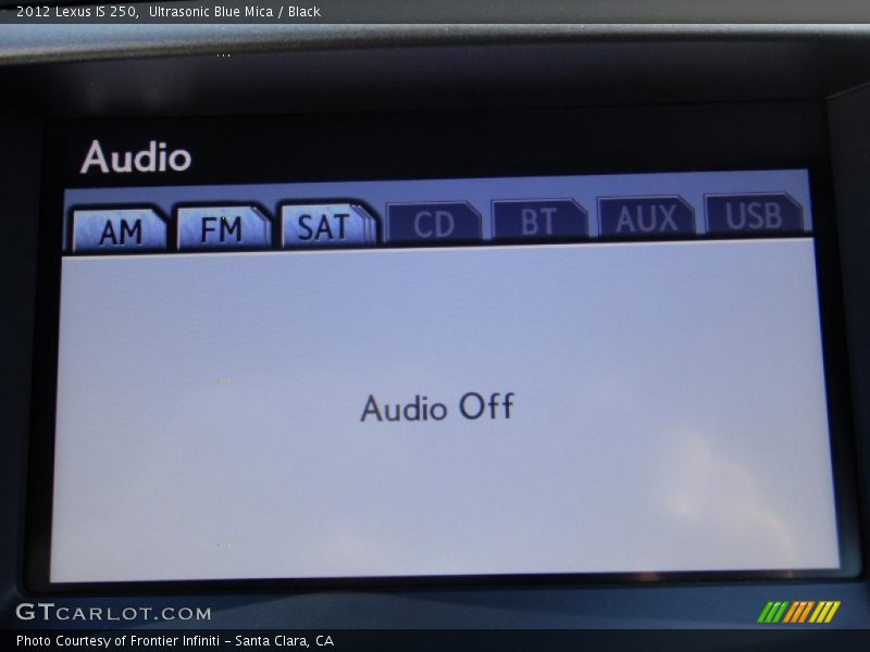Ultrasonic Blue Mica / Black 2012 Lexus IS 250