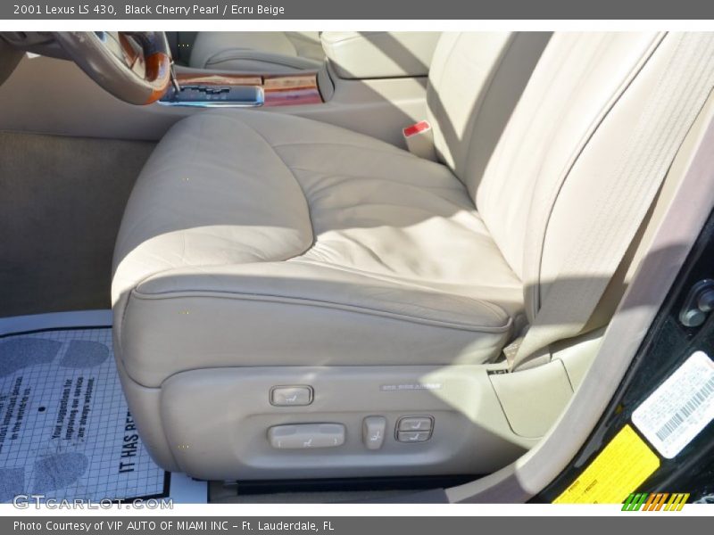 Black Cherry Pearl / Ecru Beige 2001 Lexus LS 430