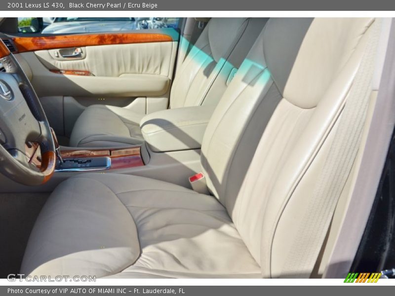 Black Cherry Pearl / Ecru Beige 2001 Lexus LS 430