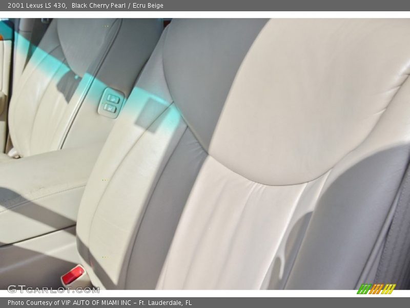 Black Cherry Pearl / Ecru Beige 2001 Lexus LS 430