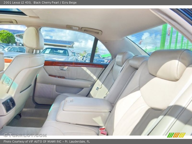 Black Cherry Pearl / Ecru Beige 2001 Lexus LS 430