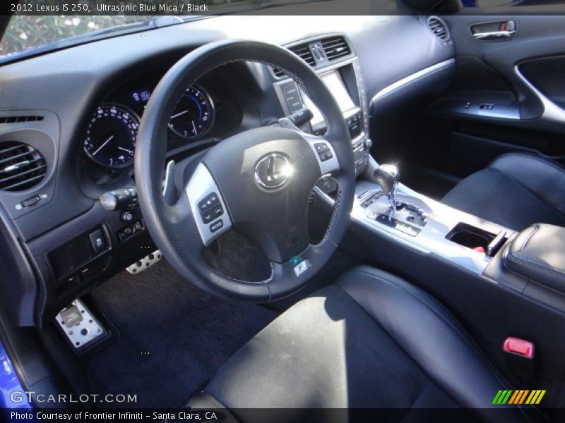 Ultrasonic Blue Mica / Black 2012 Lexus IS 250