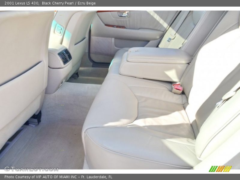 Black Cherry Pearl / Ecru Beige 2001 Lexus LS 430