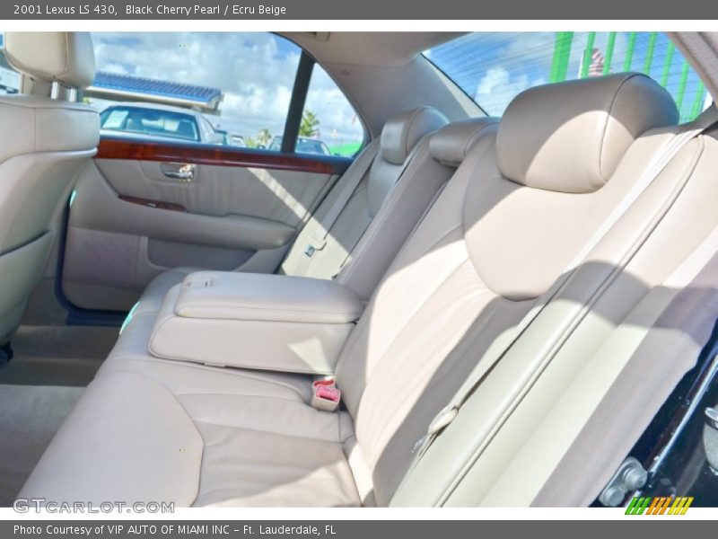 Black Cherry Pearl / Ecru Beige 2001 Lexus LS 430