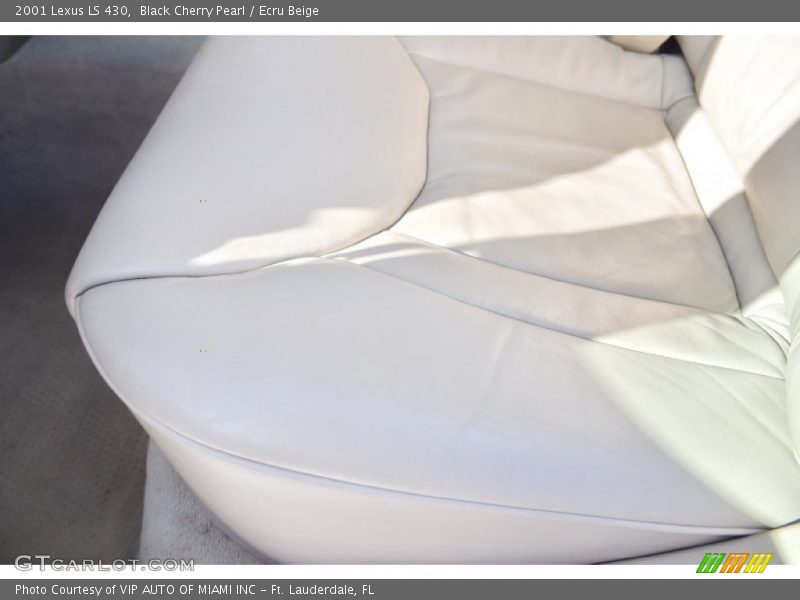 Black Cherry Pearl / Ecru Beige 2001 Lexus LS 430