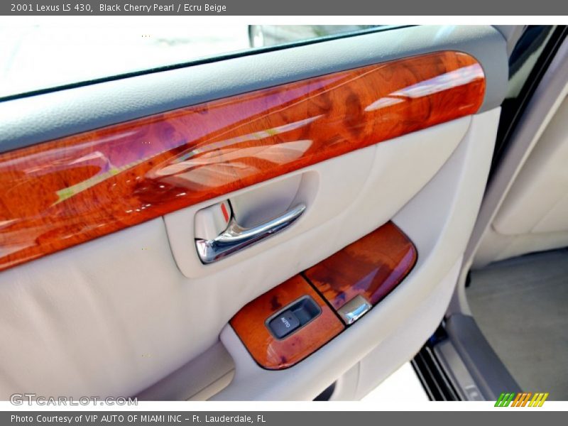 Black Cherry Pearl / Ecru Beige 2001 Lexus LS 430