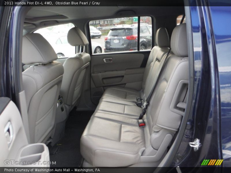 Obsidian Blue Pearl / Gray 2013 Honda Pilot EX-L 4WD