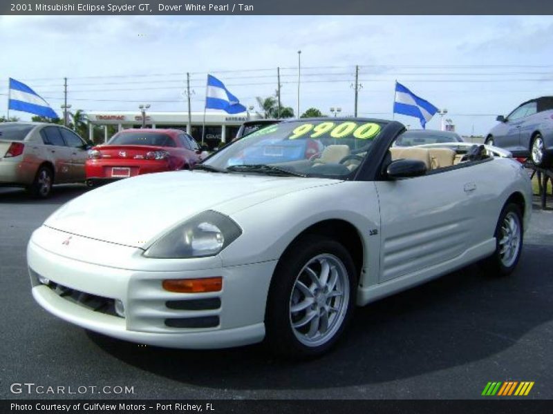 Dover White Pearl / Tan 2001 Mitsubishi Eclipse Spyder GT