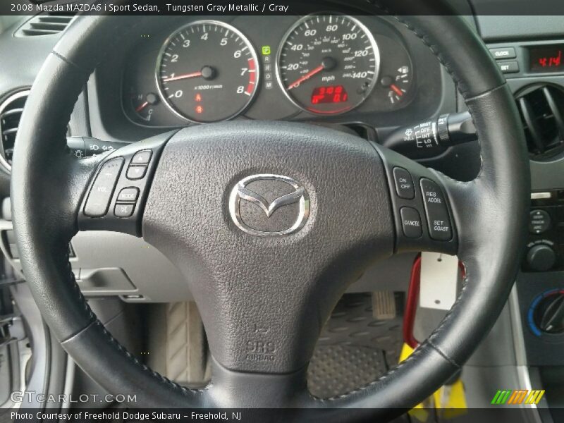 Tungsten Gray Metallic / Gray 2008 Mazda MAZDA6 i Sport Sedan