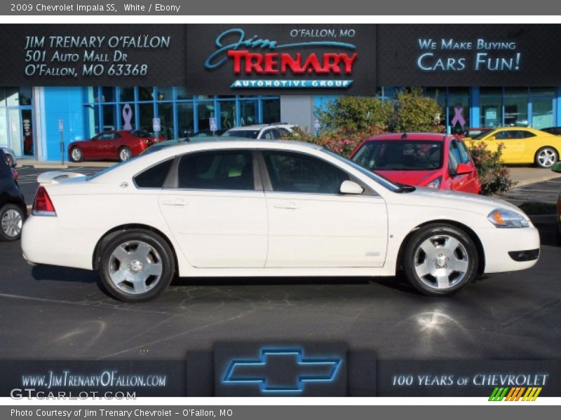 White / Ebony 2009 Chevrolet Impala SS