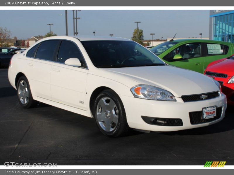 White / Ebony 2009 Chevrolet Impala SS