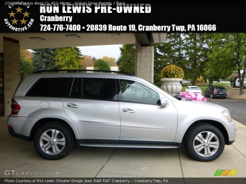 Iridium Silver Metallic / Black 2009 Mercedes-Benz GL 450 4Matic